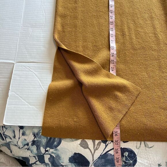 Garnet Hill Two-Piece Sweater Set in Mustard Yellow | Size S - Picture 15 of 16